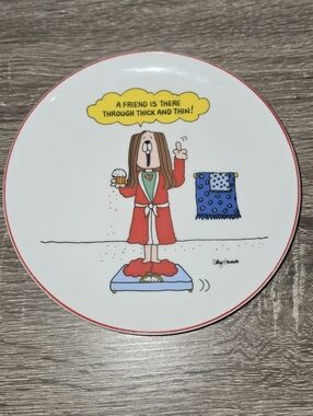 Vintage 1983 Cathy Comic Porcelain Plate •"Lasting Memories" 6.5"